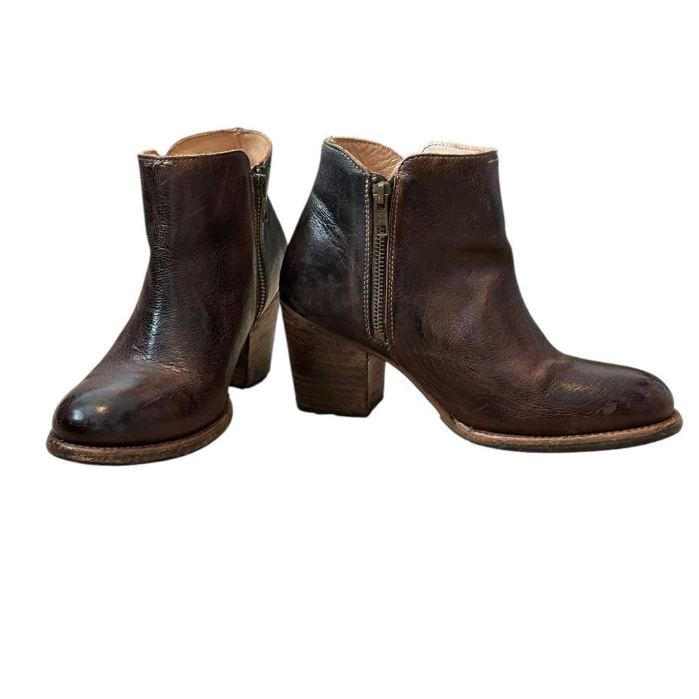 Bedstu Yell 7 Leather Booties in Black Teak | Size 9 - Picture 2 of 12
